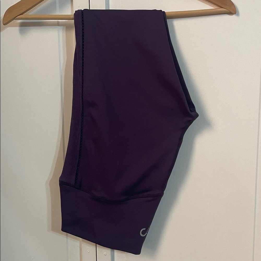 Curves N Combatboots Plum Athletic Leggings